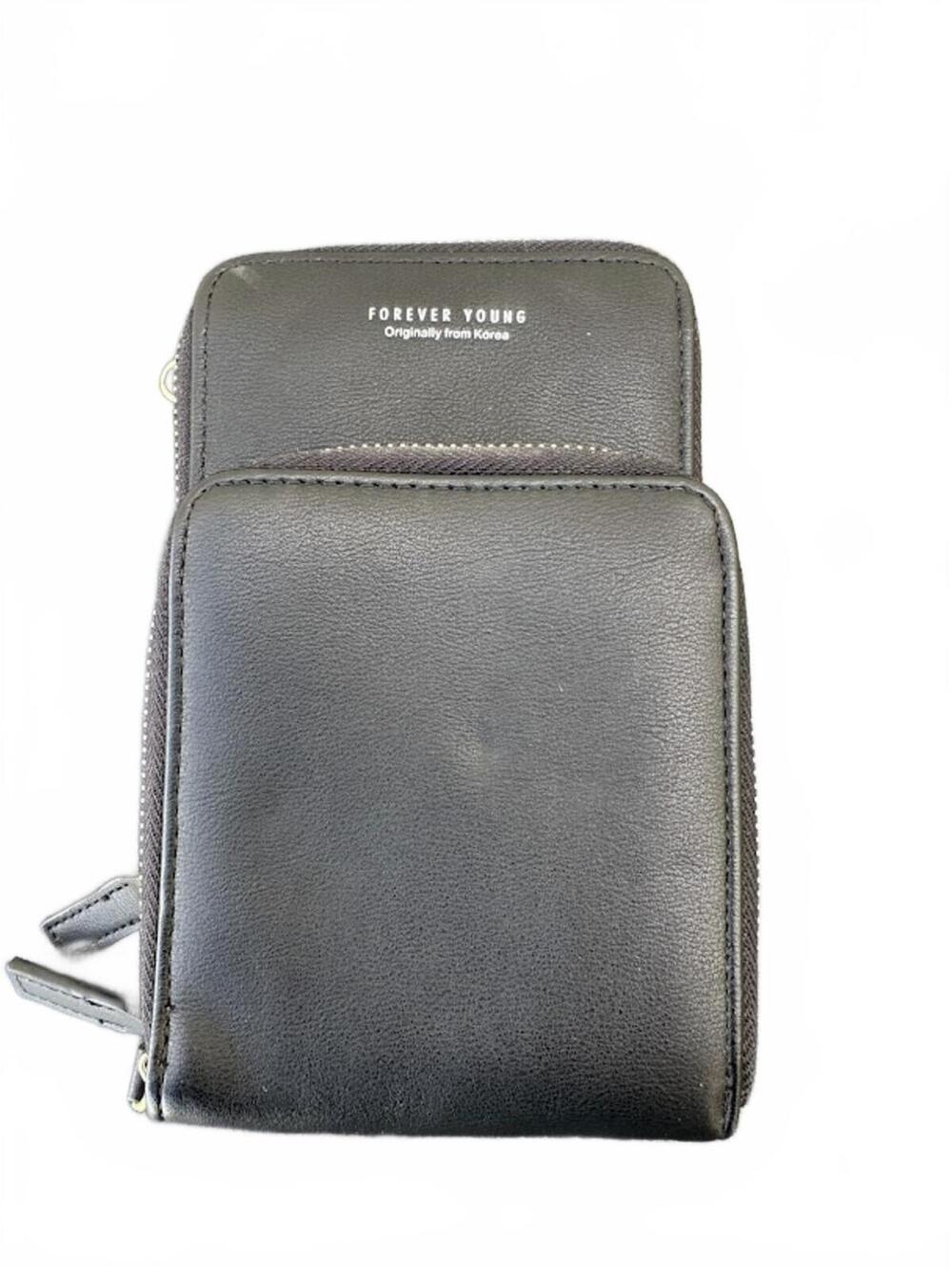Forever Young Black Zip Wallet Wristlet